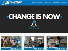 Tablet Screenshot of evolutionfitnessnow.com